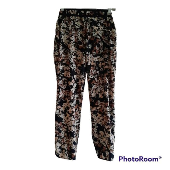 Anthropologie Cartonnier Nassella Floral Trouser Ankle Cropped Pants - Picture 1 of 4